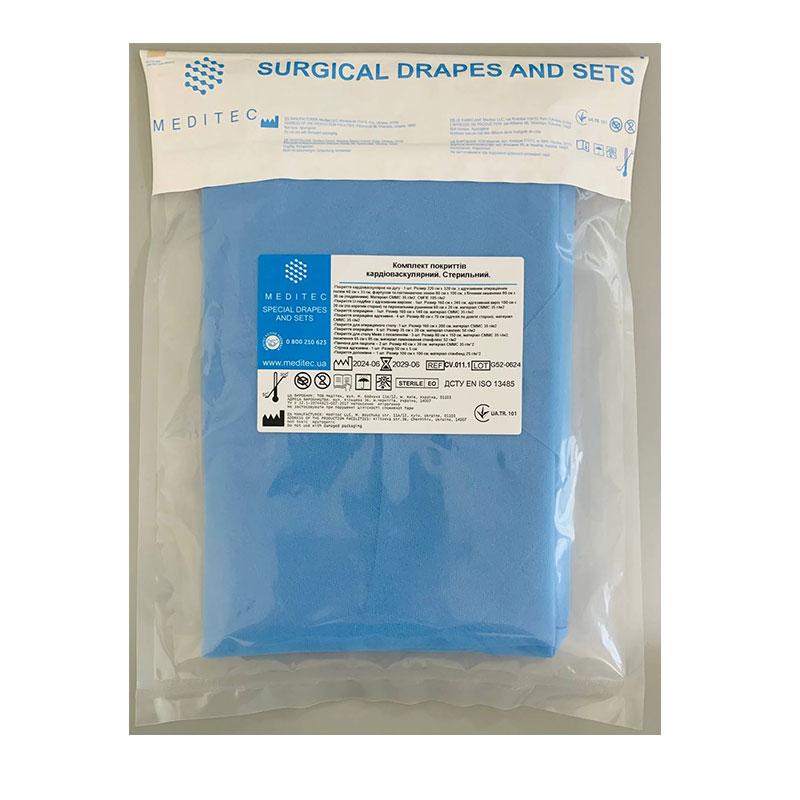 CV-011-1 Комплект покриттів кардіоваскулярний. Стерильний. CV.011.1 «Meditec®»